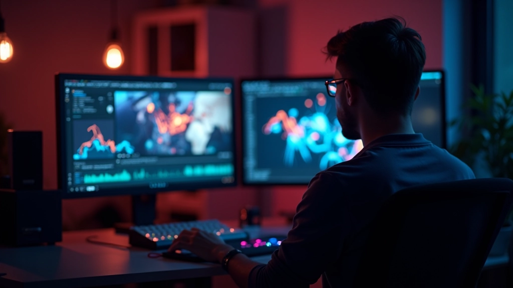 Comparação de animação com e sem efeito glow, mostrando diferença de profundidade visual